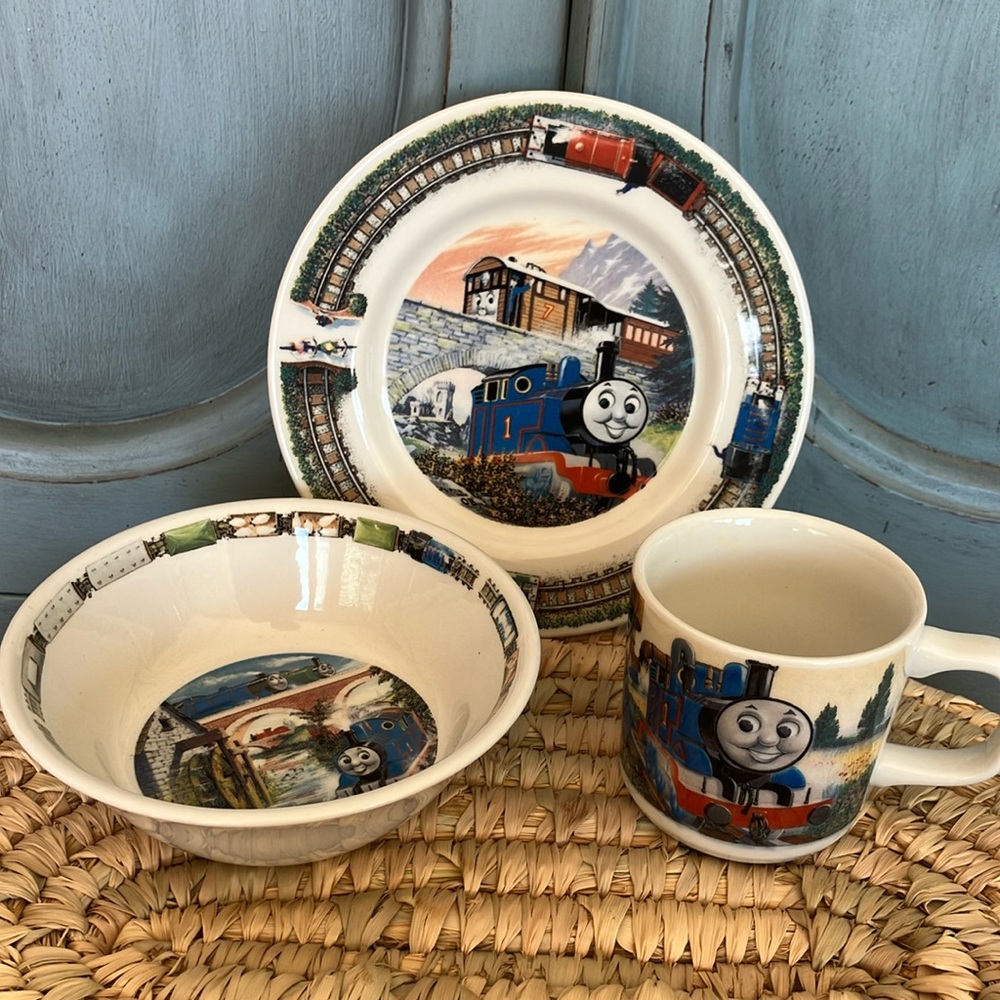 Thomas the Train Wedgewood Set Bowl Cup Plate Made in England
